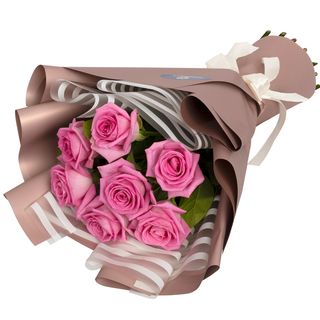 Букет "7 рожевих троянд!"