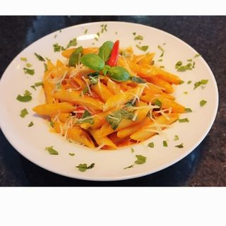 Penne Arrabita Com bacon