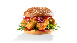 Vegeburger z roślinnymi nuggetsami