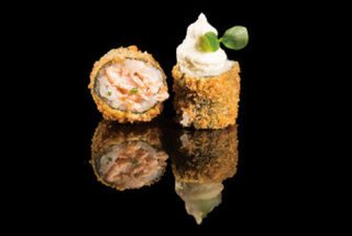 Hosomaki fly salmon fritto