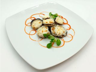 Ciuperci la cuptor cu mozzarella 