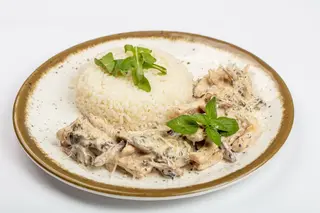 Émincé De Poulet Crème Et Champignons