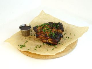 Свині ребра в медово-соєвому соусі (350g)