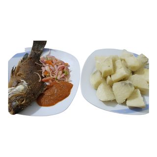 Igname Bouillie Poisson