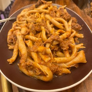 Sagne’ncannulate con sugo pezzetti di cavallo