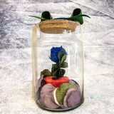 rosa eterna cristal azul