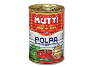 Мутти Ситно Нарязани Домати С Босилек 400G