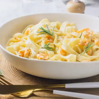 Tagliatelles  Aux  Crevettes