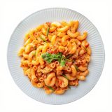 Macarrones Con Salsa De Carne Picada Y Queso