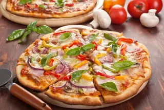 Pizza 4 Saisons + frite