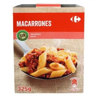 Macarrones Boloñesa Carrefour 325 Gr.