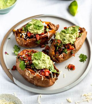 Patate douce farcies viande hachée (550kcal)
