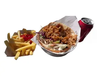Menú plato kebab