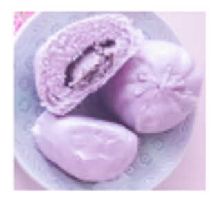 Bao dolce al taro a vapore 1 pezzo