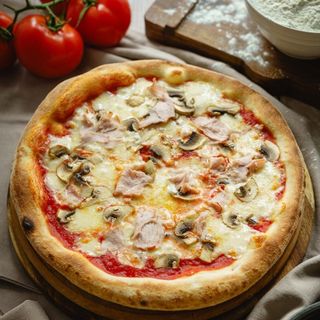 Пицца с индейкой и грибами