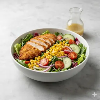 N. 1: Cotoletta di pollo, mais