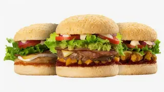 3 Hamburguesas + Patatas Fritas + Refresco 1.5L