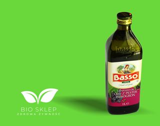 Olej z pestek winogron rafinowany Basso 1000 ml