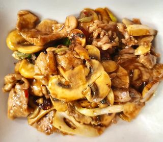 Maiale in salsa spicy.