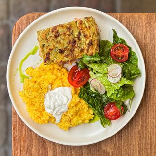 Мілфей з цукіні та лососем