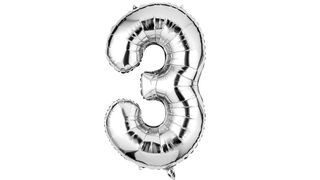 Balon foliowy 92cm srebrny 3