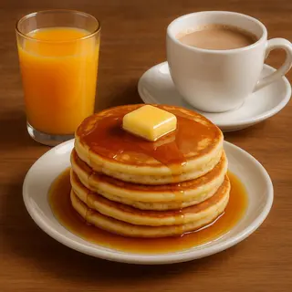 Tortitas dulce clásicas + café + zumo