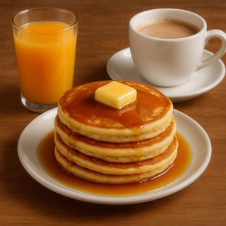 4 Tortitas dulce clásicas + café + zumo