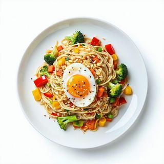 52 素菜米粉 spaghetti di riso con verdure