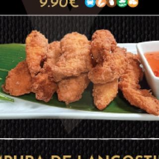 Tiras de pollo frito japonés