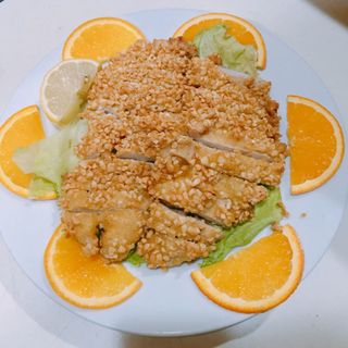 P15. Pechuga De Pollo Empanada Con Almendra 