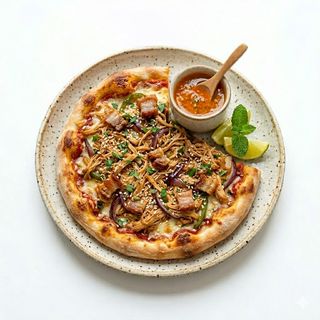 Pizza De Pollo Mechado