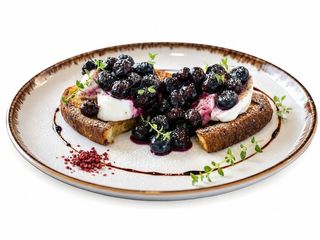 Crostone di Bufala e Mirtilli