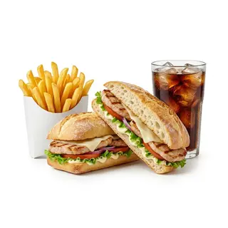 Menú 4: Lomo En Pan De Hamburguesa