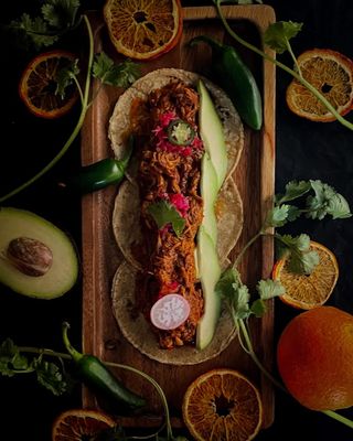 Tacos de cochinita pibil (4 Ud)