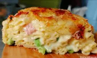 Frittatina carne, piselli e provola
