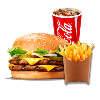 Дабл чізбургер меню / Double cheeseburger menu 