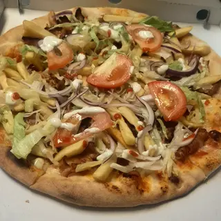Pizza kebab completa 