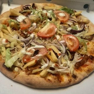 Pizza kebab completa 