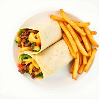 Chips with Beef Wrap