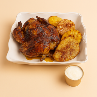 Pollo CAN FERRAN + Patatas Asadas + Alioli