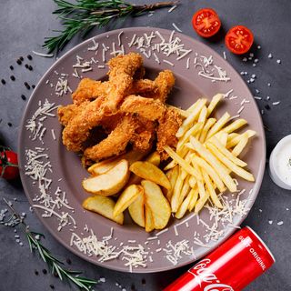 Meniu piept de pui Crispy Nature/Hot