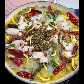 Pesce con cavolo in agrodolce