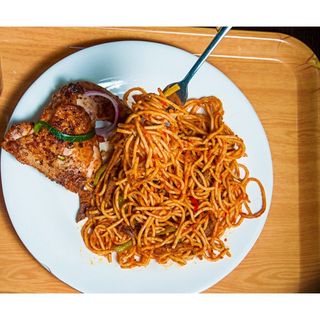 Spaghetti And Chicken