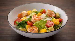 Салат з креветкою гляс