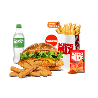 Menú Krispper Spicy + Complemento + King MiX Sweet Chilli