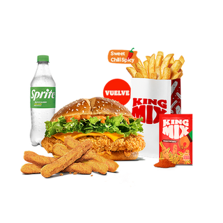 Menú Krispper Spicy + Complemento + King MiX Sweet Chilli