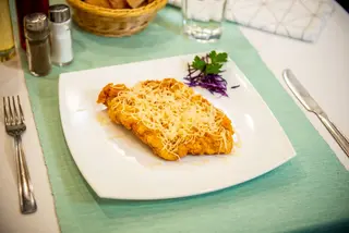 Șnițel palermo din piept de pui