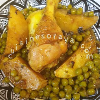 Petit poids poulet pomme de terre 