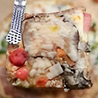 Pizza parmigiana di melanzane al trancio