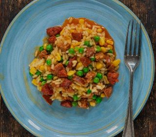 Risotto Chorizo Noix Poulet